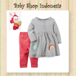 setelan carters rainbow  large